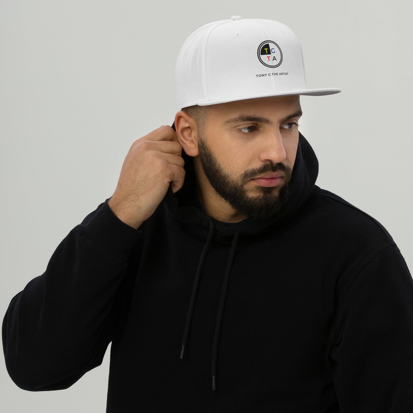 WHITE TGTA SNAPBACK
